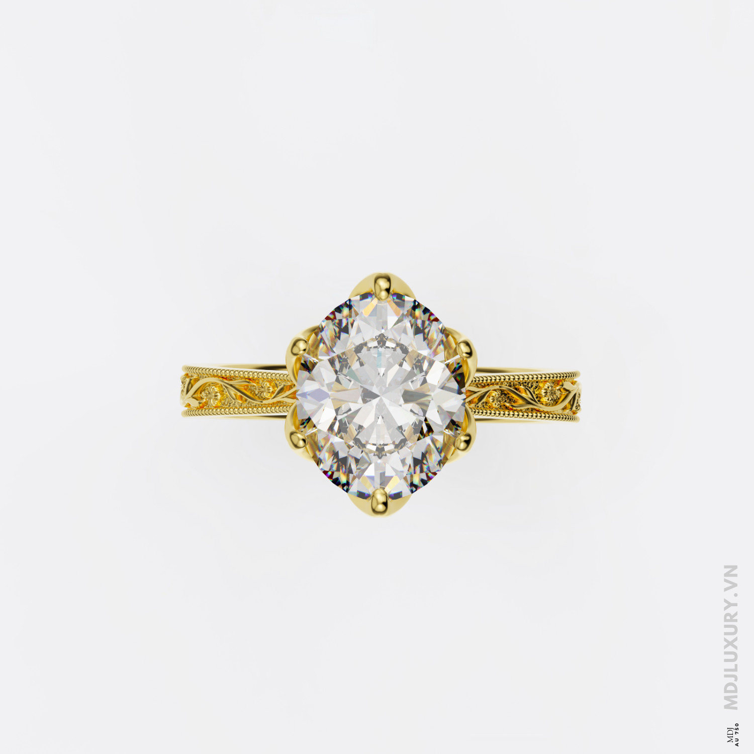 Nhẫn Đính Hôn Kim 18K NNU279