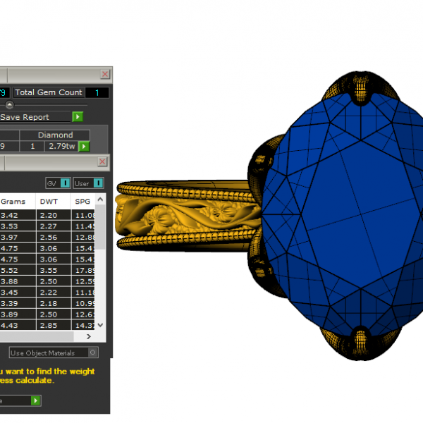 Nhẫn Đính Hôn Kim 18K NNU279