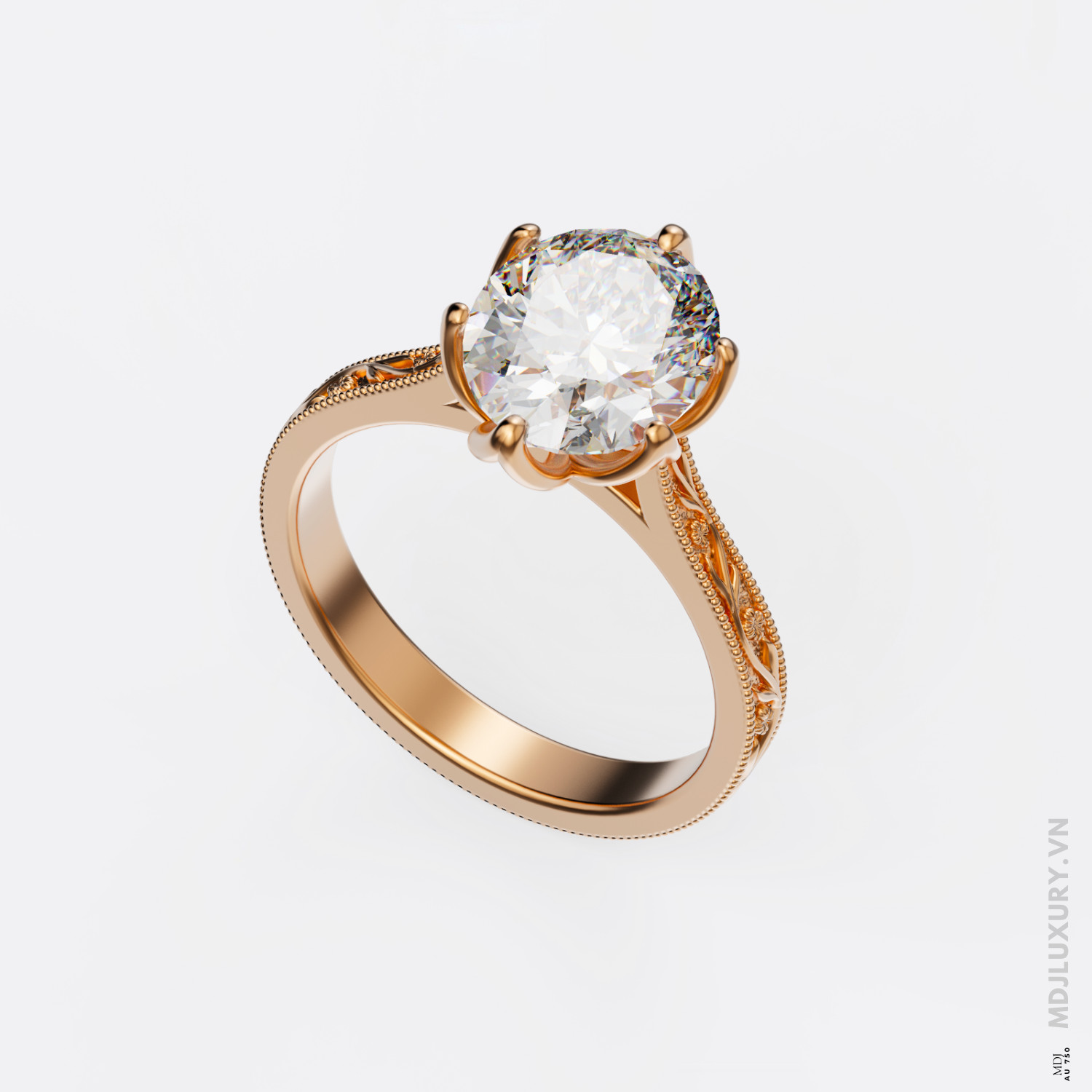 Nhẫn Đính Hôn Kim 18K NNU279