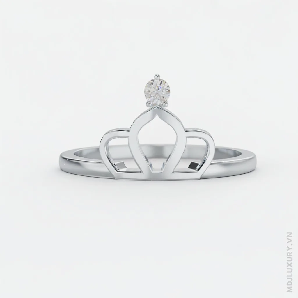 Nhẫn Cầu Hôn Kim Cương Diamond Crown M9019