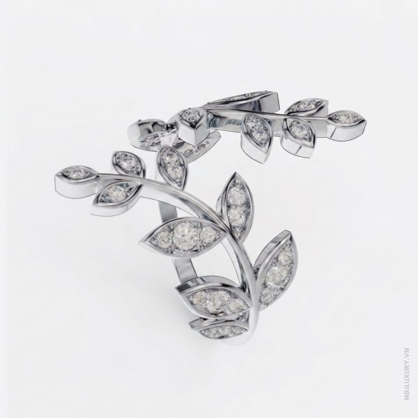 Nhẫn Cầu Hôn Kim Cương Gilded Flora Lab Dia M9020 17 Nhẫn Cầu Hôn Kim Cương Gilded Flora Lab Dia M9020