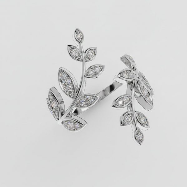 Nhẫn Cầu Hôn Kim Cương Gilded Flora Lab Dia M9020 19 Nhẫn Cầu Hôn Kim Cương Gilded Flora Lab Dia M9020