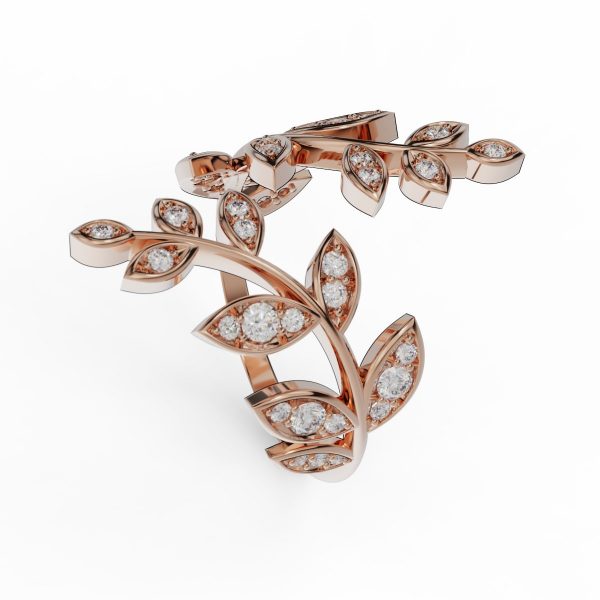 Nhẫn Cầu Hôn Kim Cương Gilded Flora Lab Dia M9020 16 Nhẫn Cầu Hôn Kim Cương Gilded Flora Lab Dia M9020