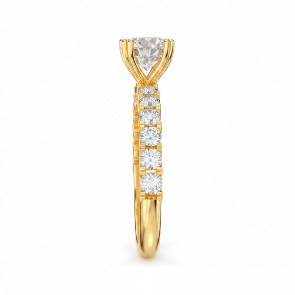 Nhẫn Cầu Hôn Kim Cương Golden Empress M9021