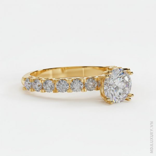 Nhẫn Cầu Hôn Kim Cương Golden Empress M9021