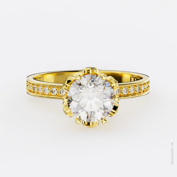 Nhẫn Cầu Hôn Kim Cương Blooming Petals M9023