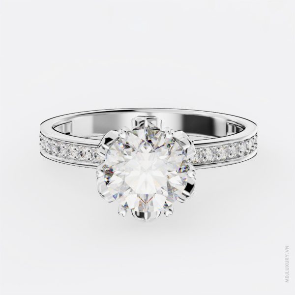 Nhẫn Cầu Hôn Kim Cương Blooming Petals M9023