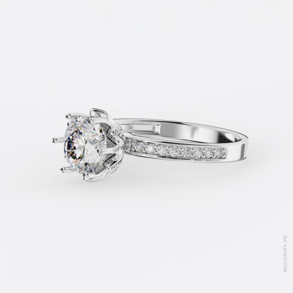 Nhẫn Cầu Hôn Kim Cương Blooming Petals M9023