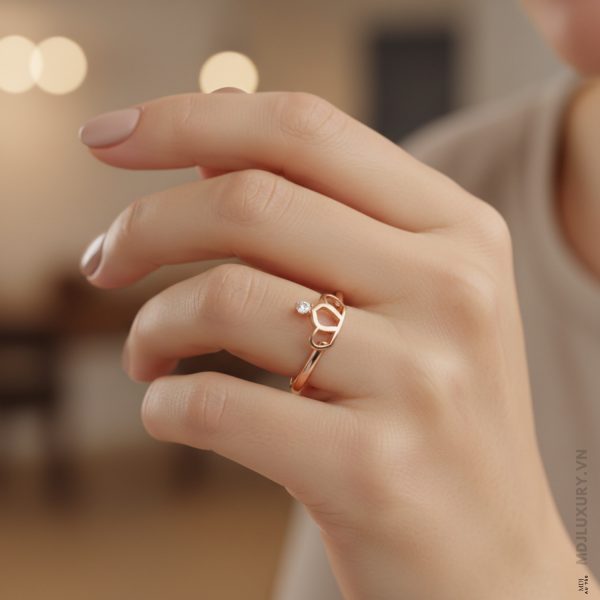 Nhẫn Cầu Hôn Kim Cương Diamond Crown M9019