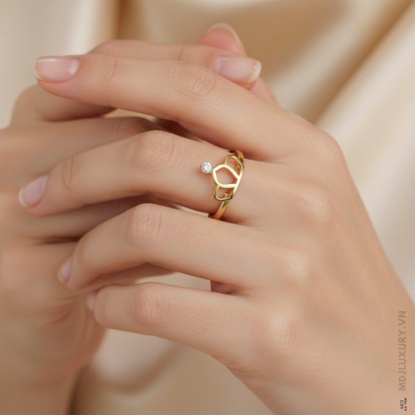 Nhẫn Cầu Hôn Kim Cương Diamond Crown M9019