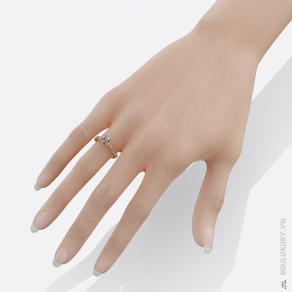 Nhẫn Cầu Hôn Kim Cương Golden Empress M9021