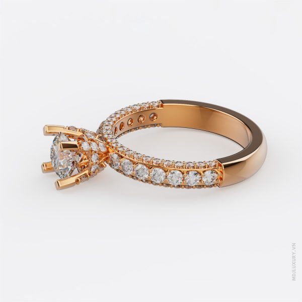 Nhẫn Cầu Hôn Kim Cương Golden Soulmate M9022