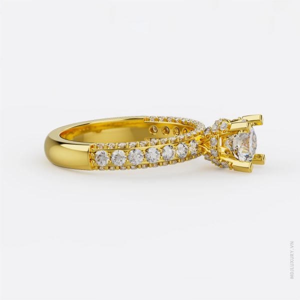 Nhẫn Cầu Hôn Kim Cương Golden Soulmate M9022