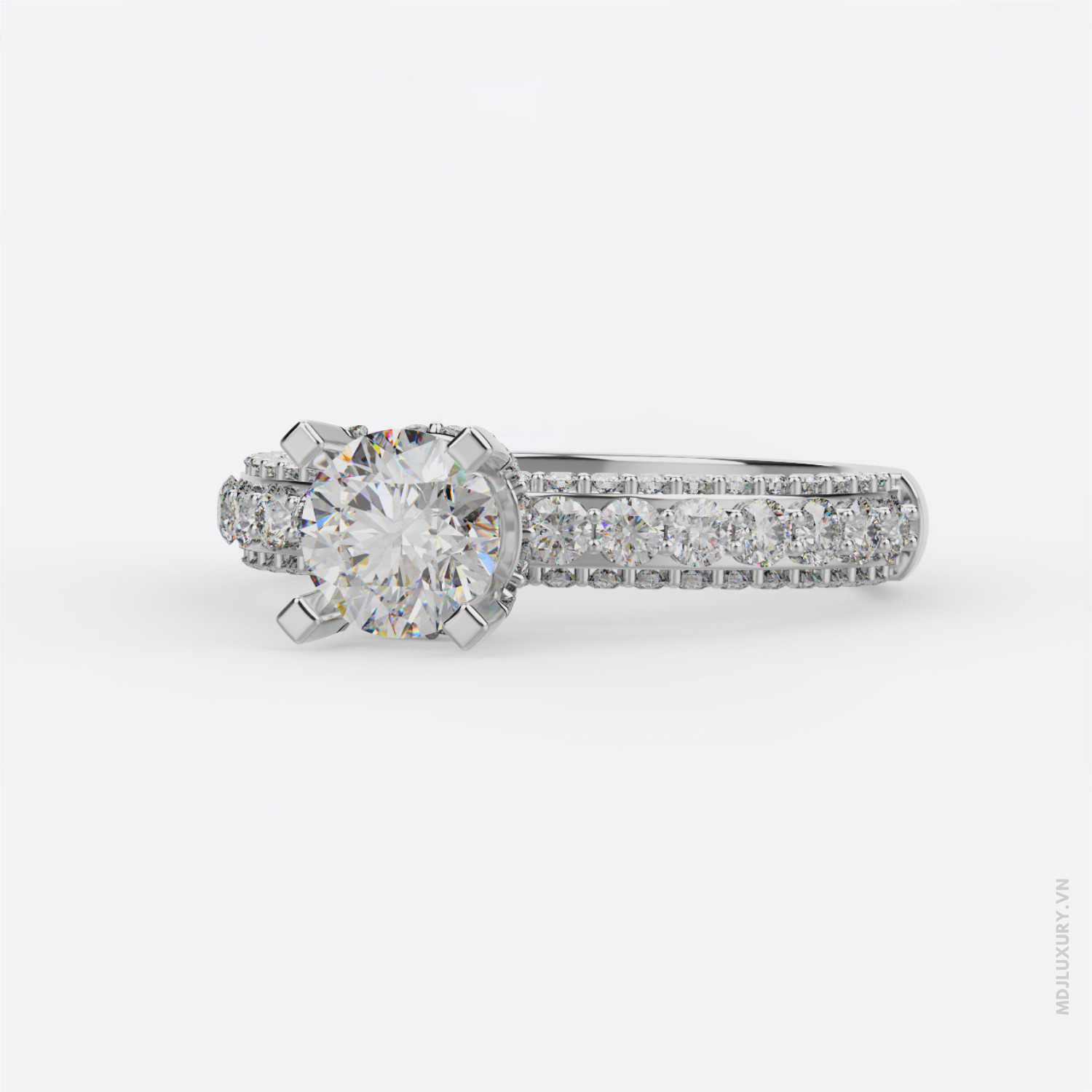 Nhẫn Cầu Hôn Kim Cương Golden Soulmate M9022