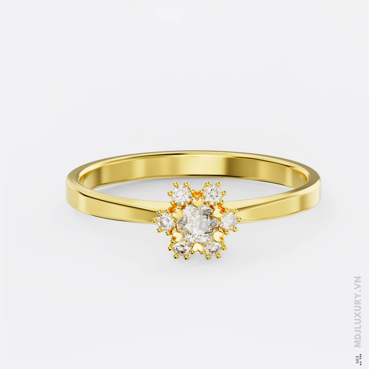 Nhẫn Cầu Hôn Kim Cương Rose Dia M9018