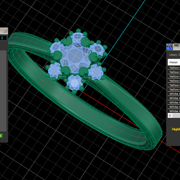 Nhẫn Cầu Hôn Kim Cương Rose Dia M9018