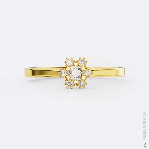 Nhẫn Cầu Hôn Kim Cương Rose Dia M9018