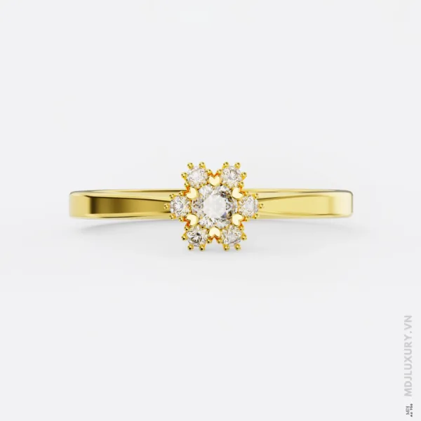 Nhẫn Cầu Hôn Kim Cương Rose Dia M9018