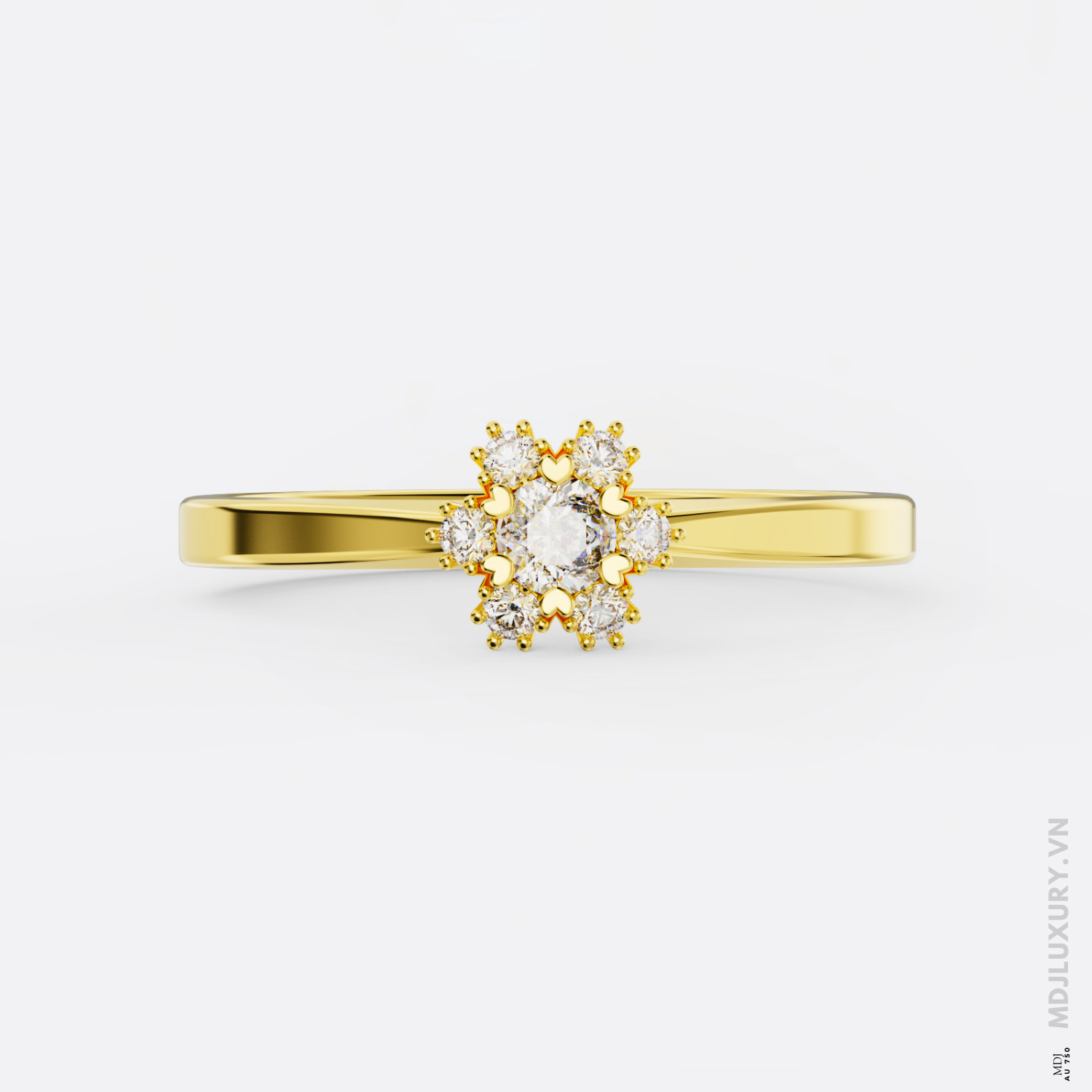 Nhẫn Cầu Hôn Kim Cương Rose Dia M9018