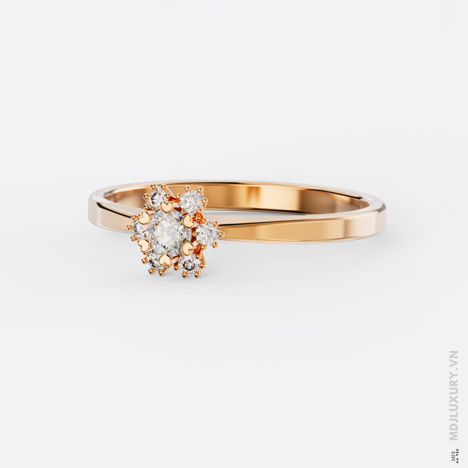 Nhẫn Cầu Hôn Kim Cương Rose Dia M9018