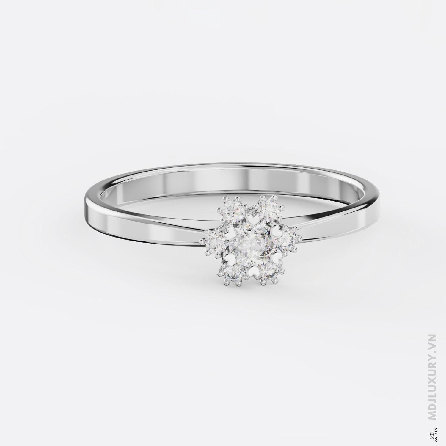 Nhẫn Cầu Hôn Kim Cương Rose Dia M9018