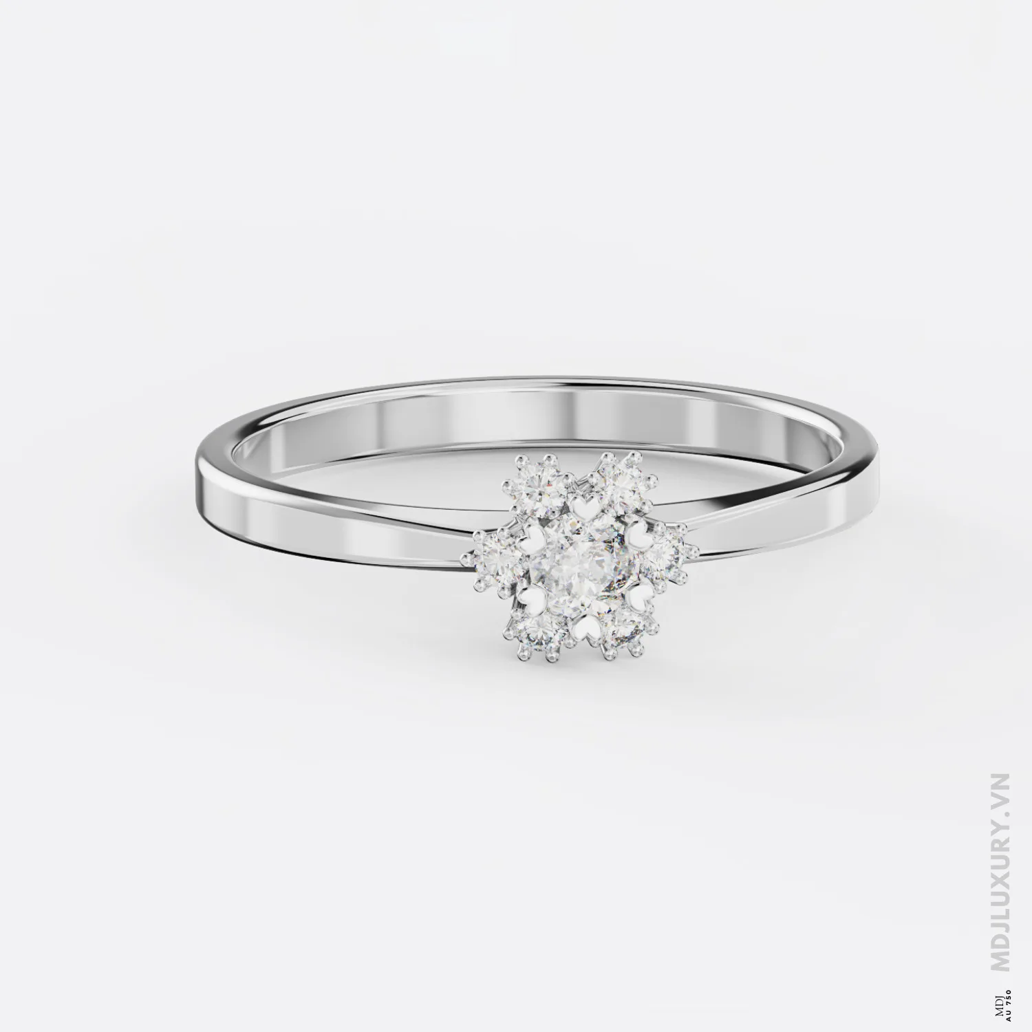 Nhẫn Cầu Hôn Kim Cương Rose Dia M9018