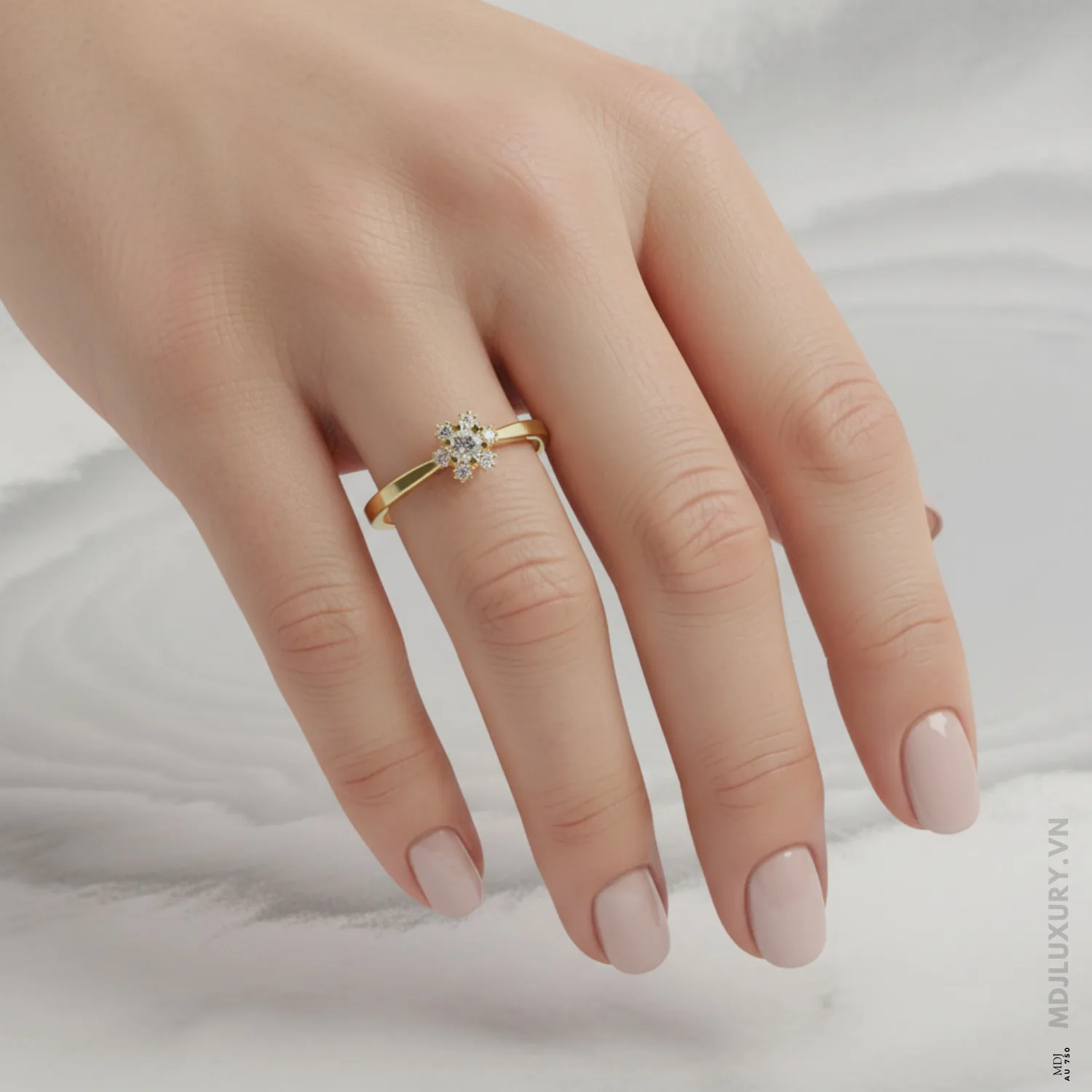 Nhẫn Cầu Hôn Kim Cương Rose Dia M9018