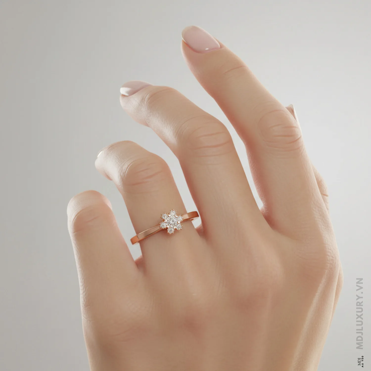 Nhẫn Cầu Hôn Kim Cương Rose Dia M9018