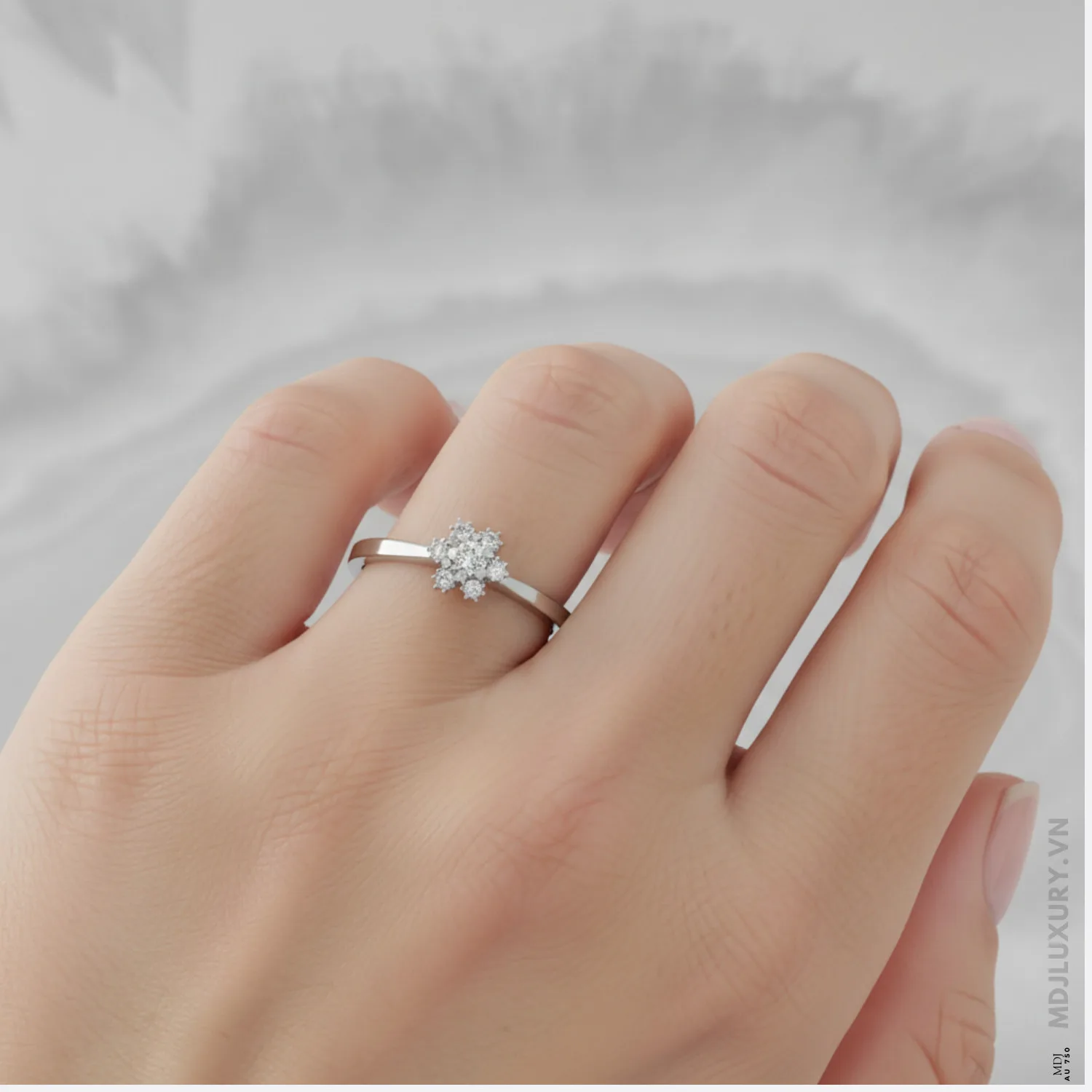 Nhẫn Cầu Hôn Kim Cương Rose Dia M9018