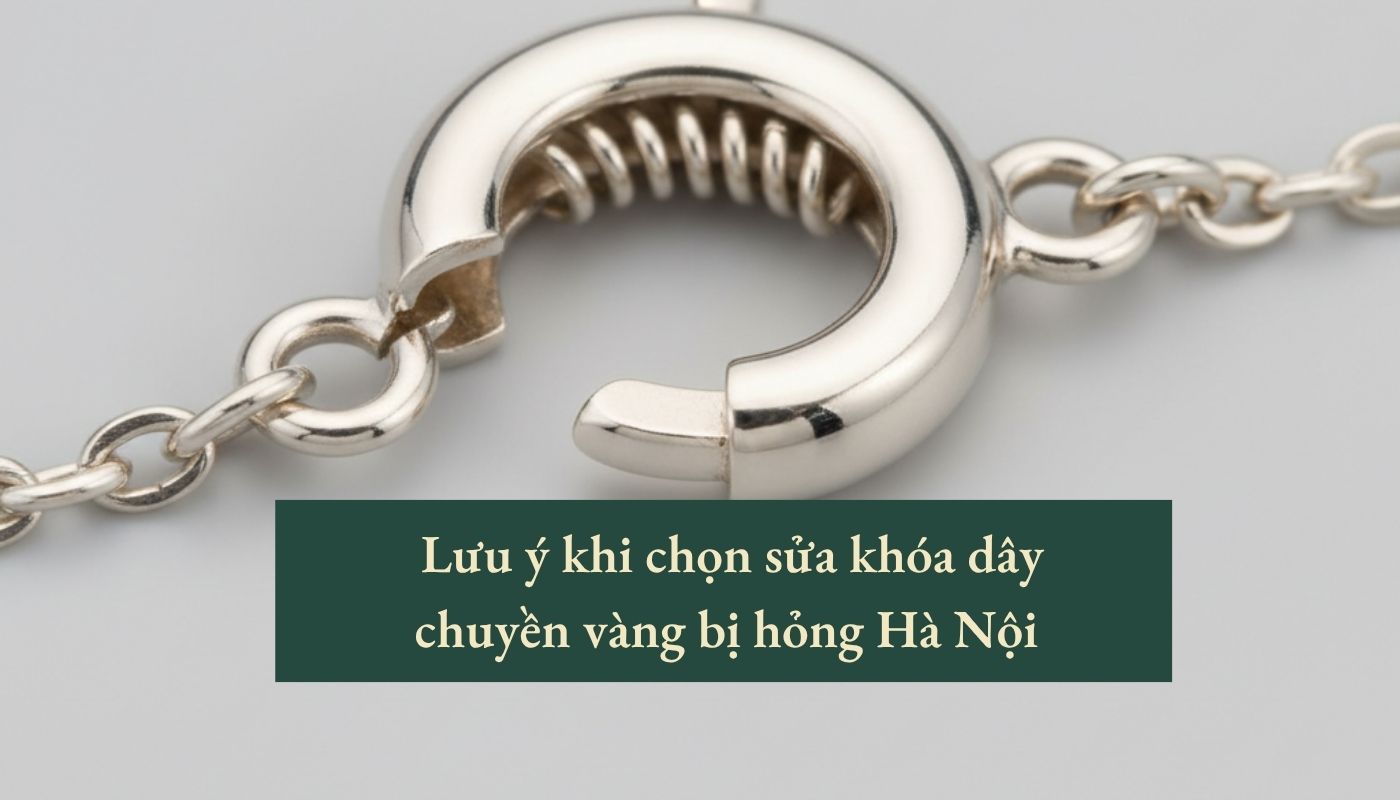 Sửa khóa dây chuyền vàng bị hỏng hà nội