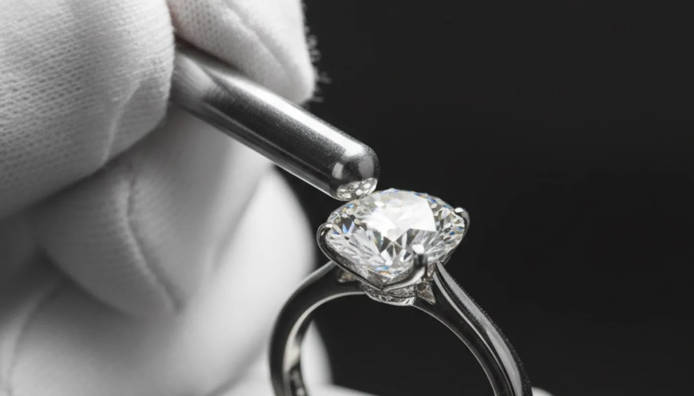 Thay đá moissanite cho nhẫn Hà Nội