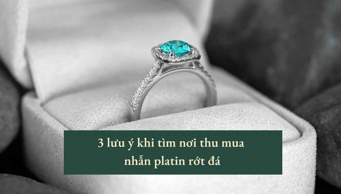 thu mua nhẫn platin rớt đá